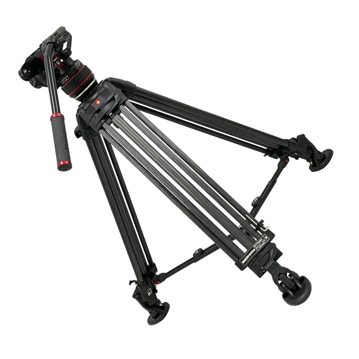 Manfrotto カーボンツインビデオ三脚 雲台付 カメラ 良好