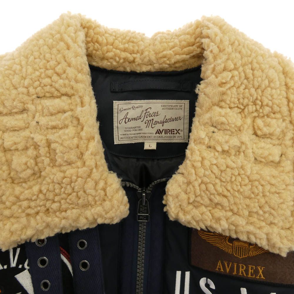 AVIREX アヴィレックス 6192213 PADDING B-3 AAF JACKET 襟ボア