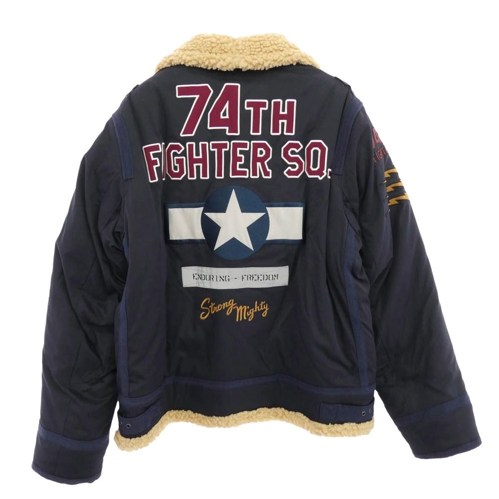 AVIREX / フライトジャケット/L/コットン/KHK/6192213 AVIREX アヴィレックス 6192213 PADDING B-3 AAF JACKET 襟ボア