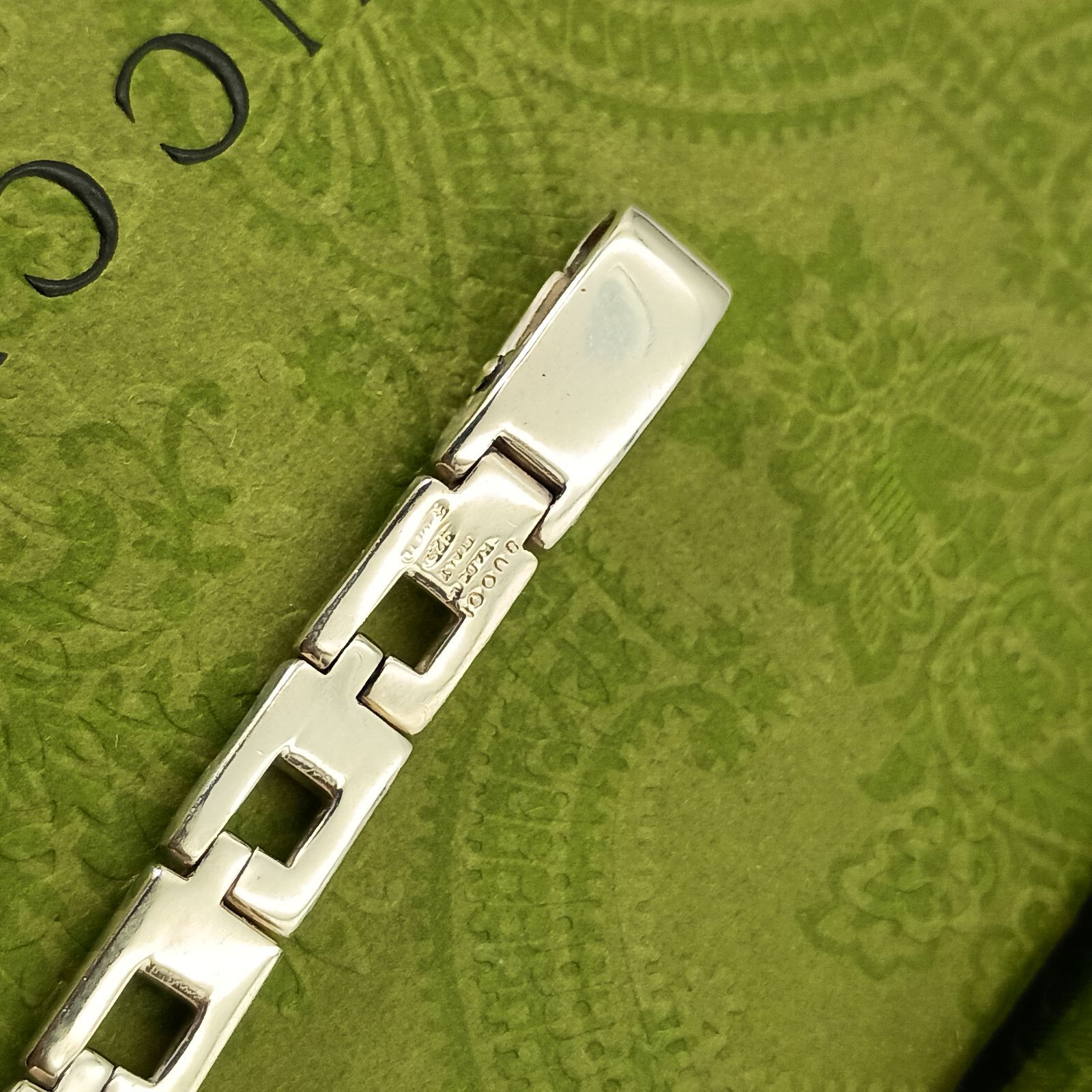 GUCCI グッチ Gモチーフ ブレスレット メンズ Gロゴ シルバー925