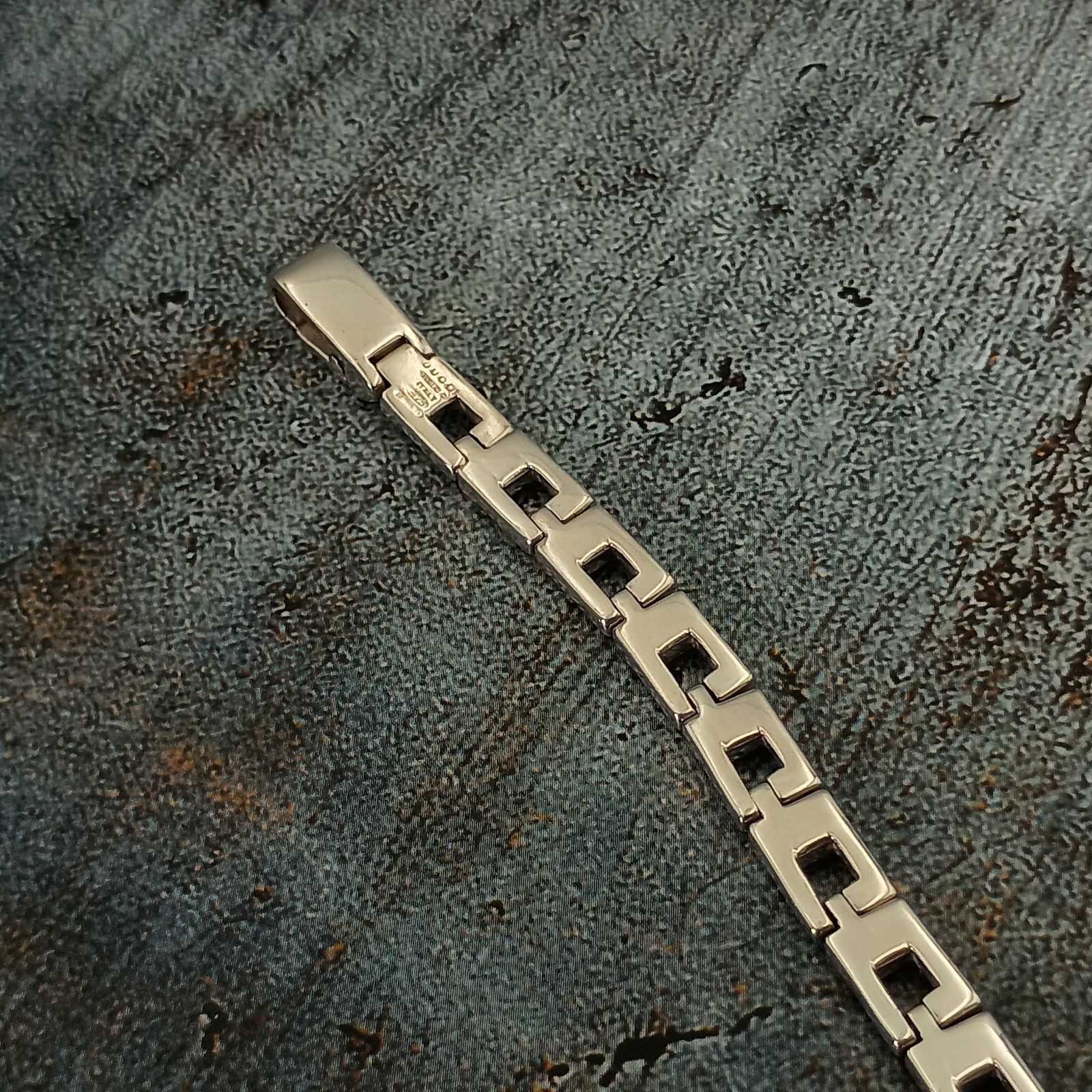 GUCCI グッチ Gモチーフ ブレスレット メンズ Gロゴ シルバー925