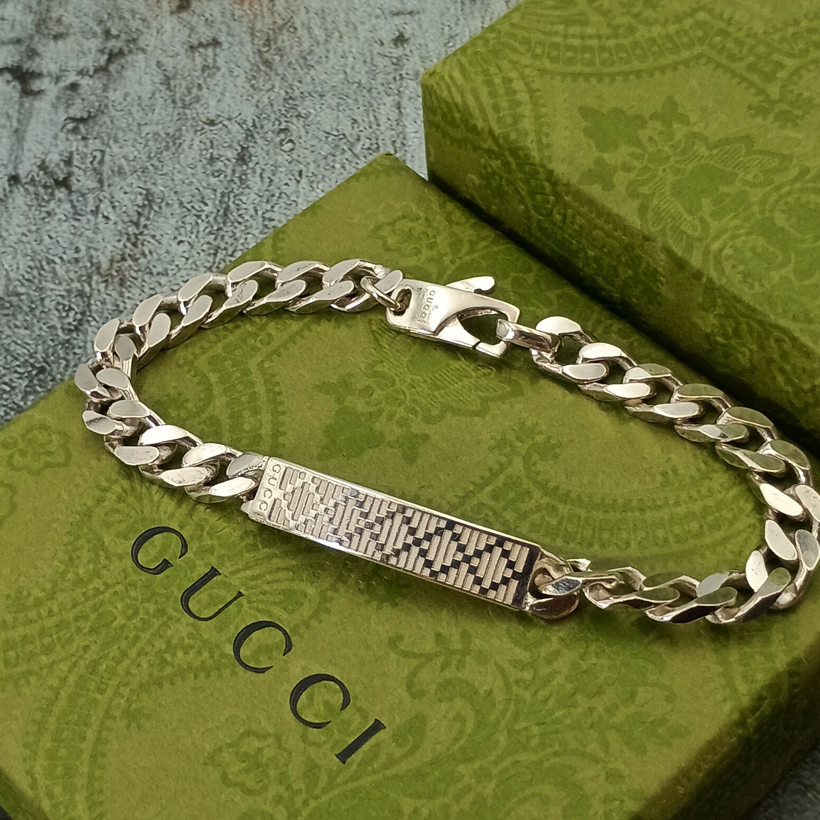 GUCCI グッチ ディアマンテ チェーン ブレスレット メンズ 喜平