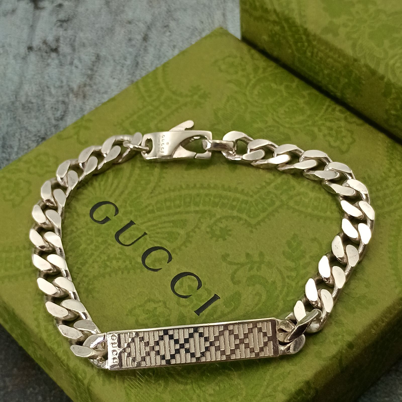 GUCCI グッチ ディアマンテ チェーン ブレスレット メンズ 喜平