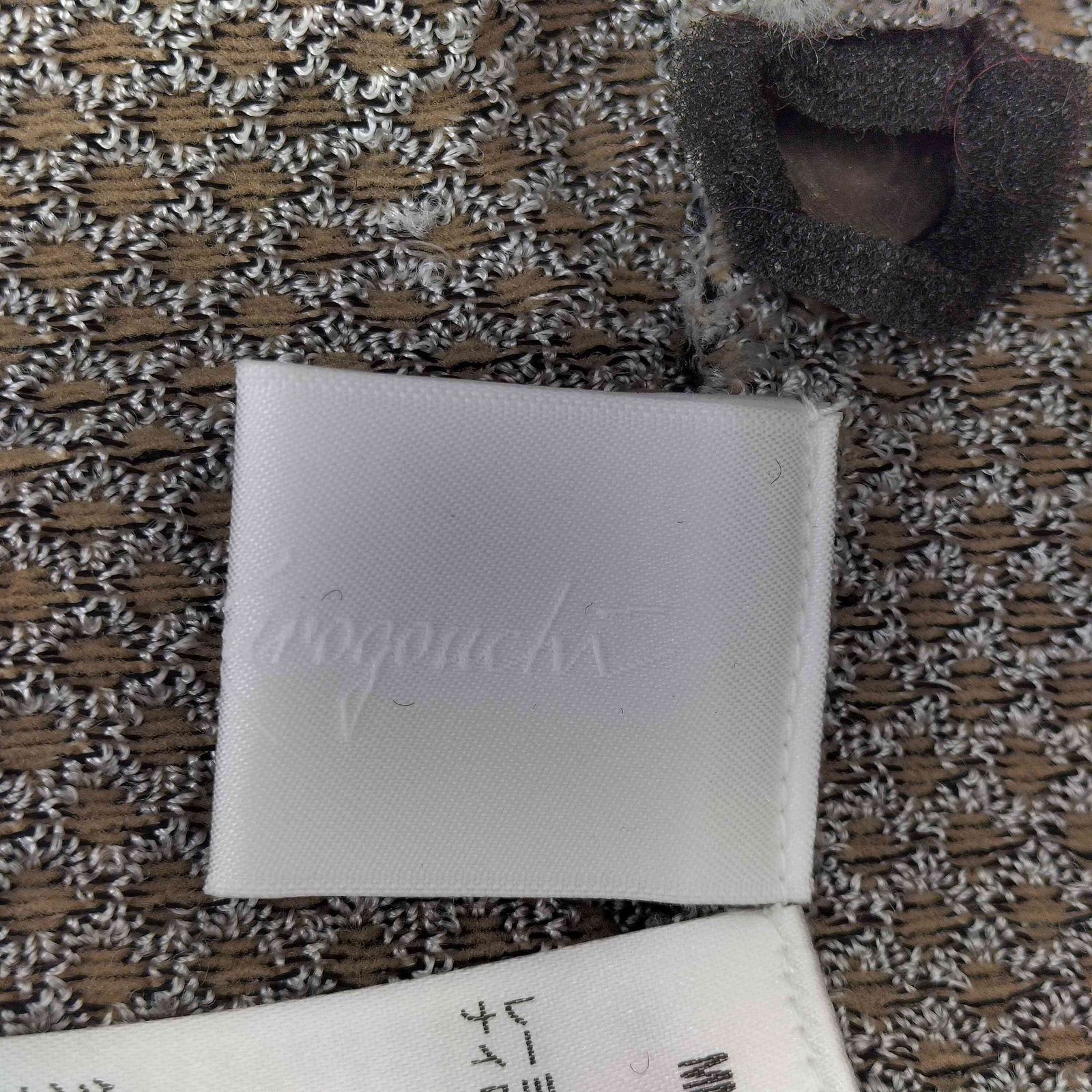 マメクロゴウチ Mame Kurogouchi 24SS Spots Pattern Knitted Croped