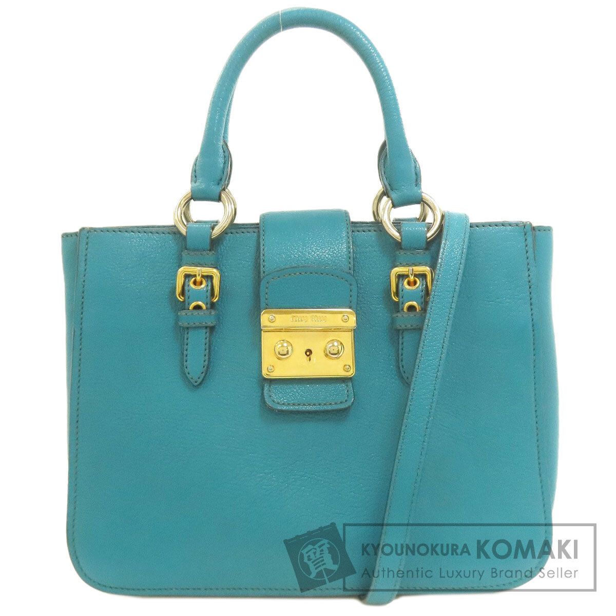 ミュウミュウマドラス 【値下げ】MIUMIU マドラス ハンドバッグ レザー