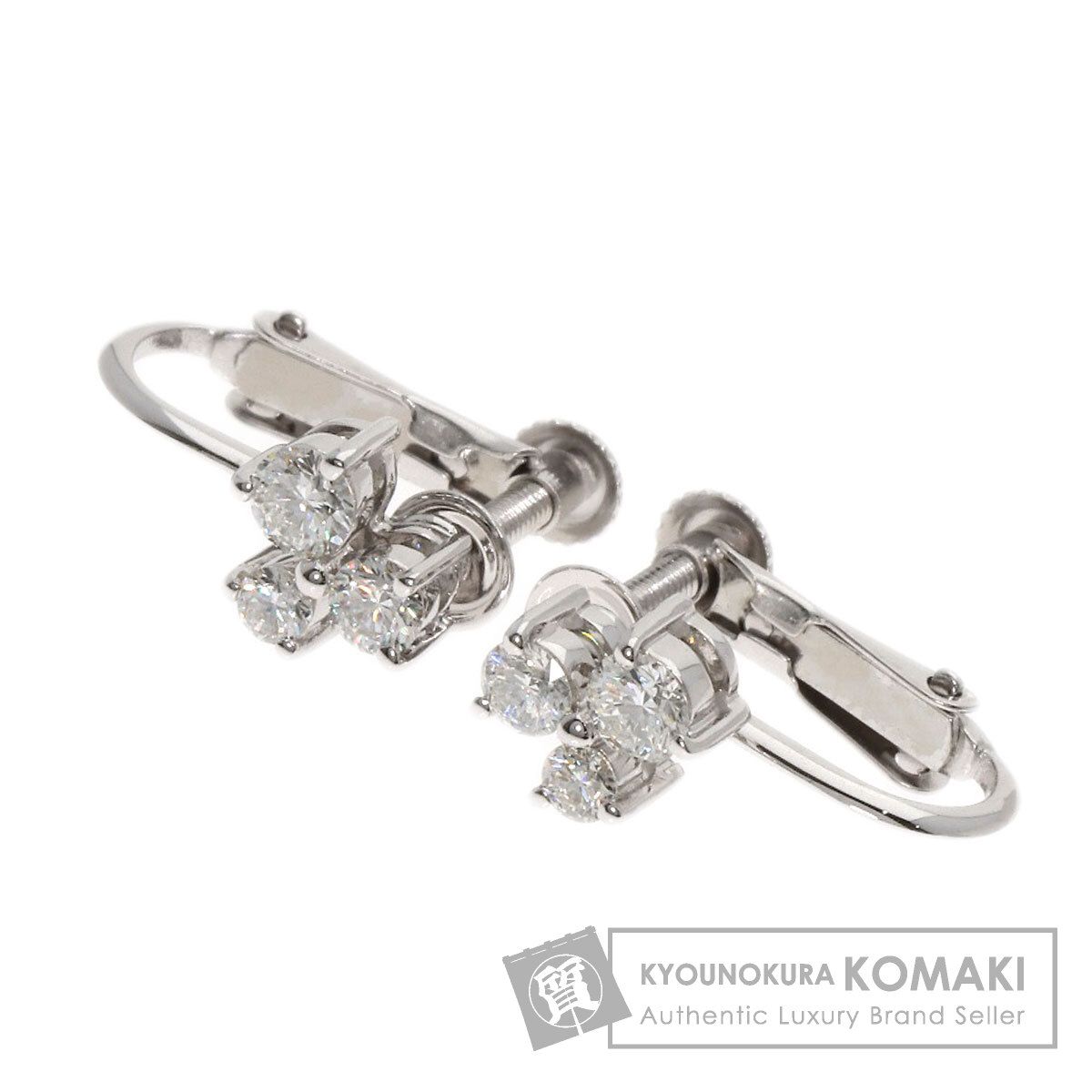 De Beers デビアス カクテルフィズ ダイヤモンド イヤリング K 18 WG レディース