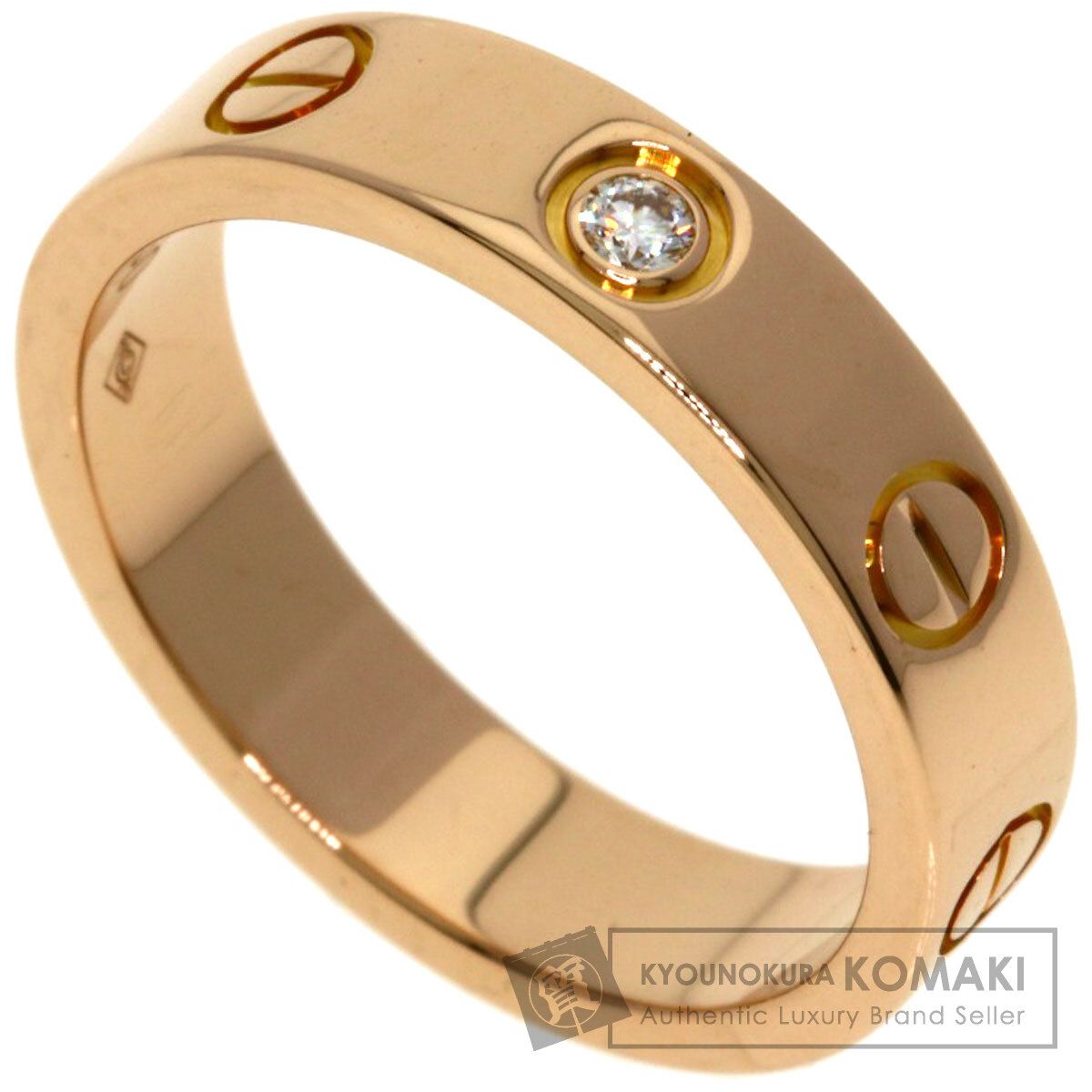 カルティエ　ミニラブリング　イエローゴールド　ダイヤモンド1p 48 CARTIER カルティエ ミニラブリング 1P ダイヤモンド #48 リング・指輪