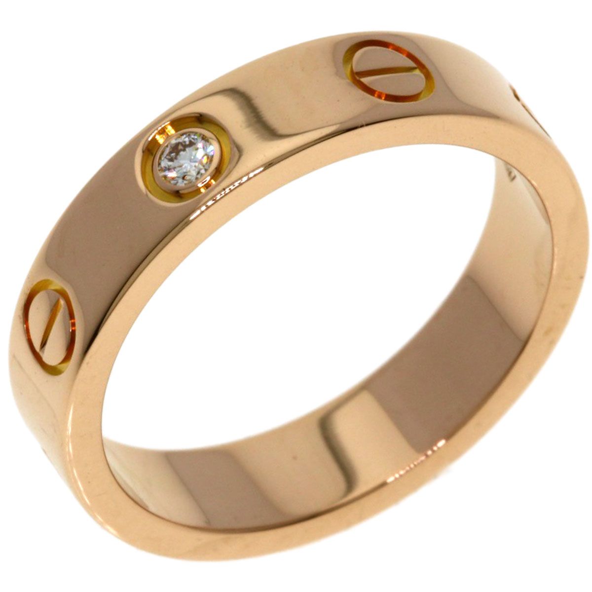 CARTIER カルティエ ミニラブリング 1P ダイヤモンド #48 リング・指輪