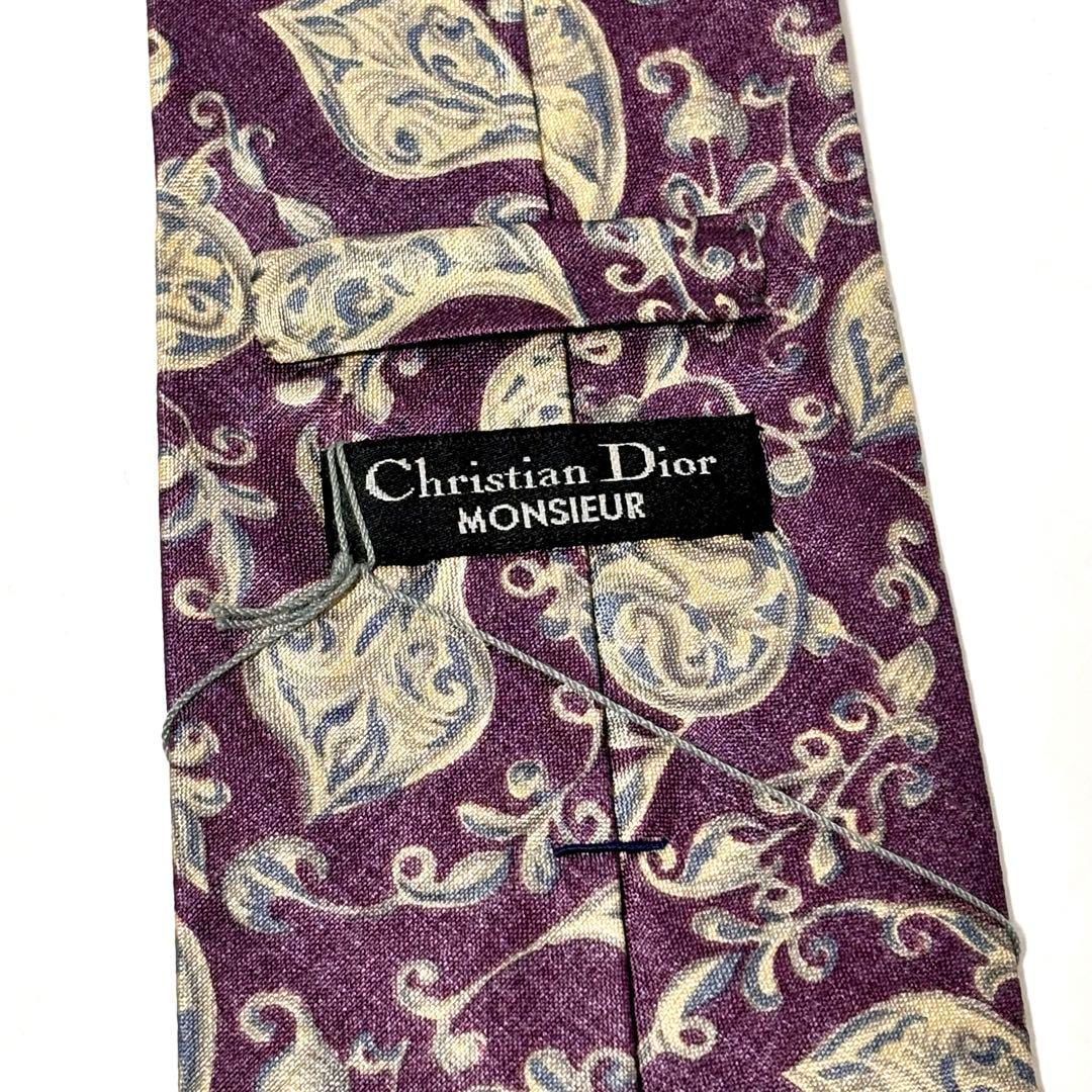 未使用・タグ付き✨ クリスチャンディオール ネクタイ ボルドー - メルカリ