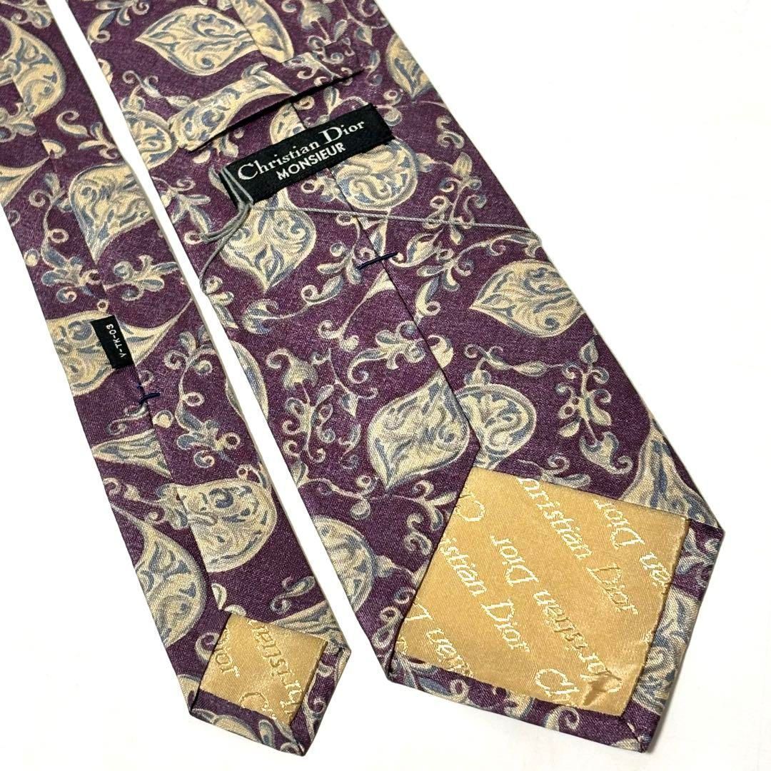 未使用・タグ付き✨ クリスチャンディオール ネクタイ ボルドー - メルカリ