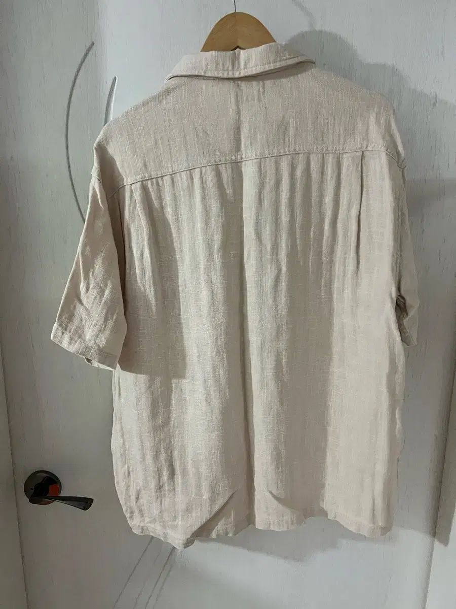 リネン シャツ アイボリー セットアップ
