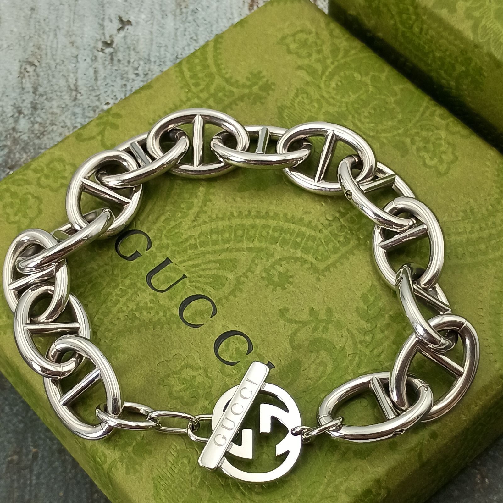 GUCCI グッチ シェーヌ ダンクル ブレスレット メンズ トムフォード