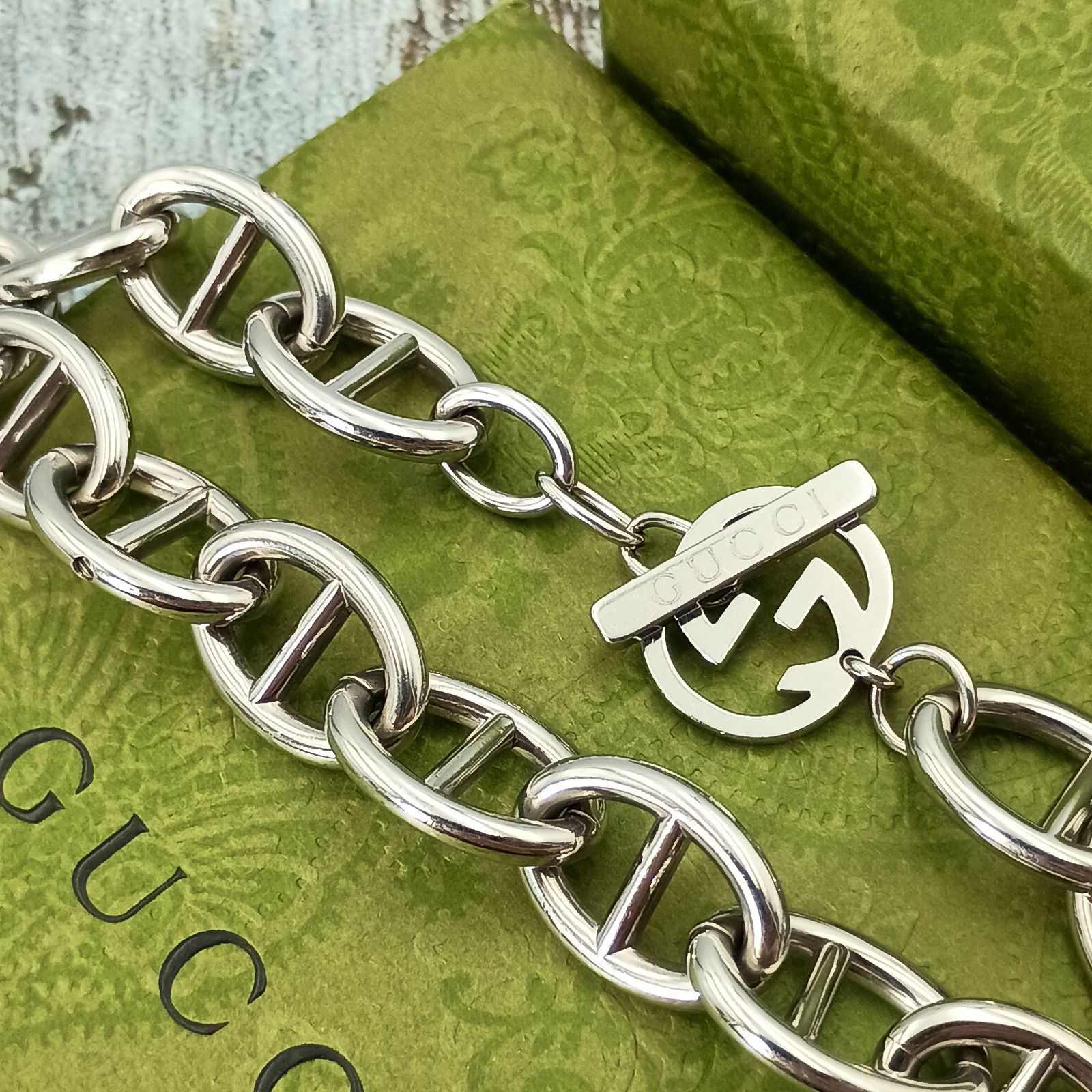 GUCCI グッチ シェーヌ ダンクル ブレスレット メンズ トムフォード