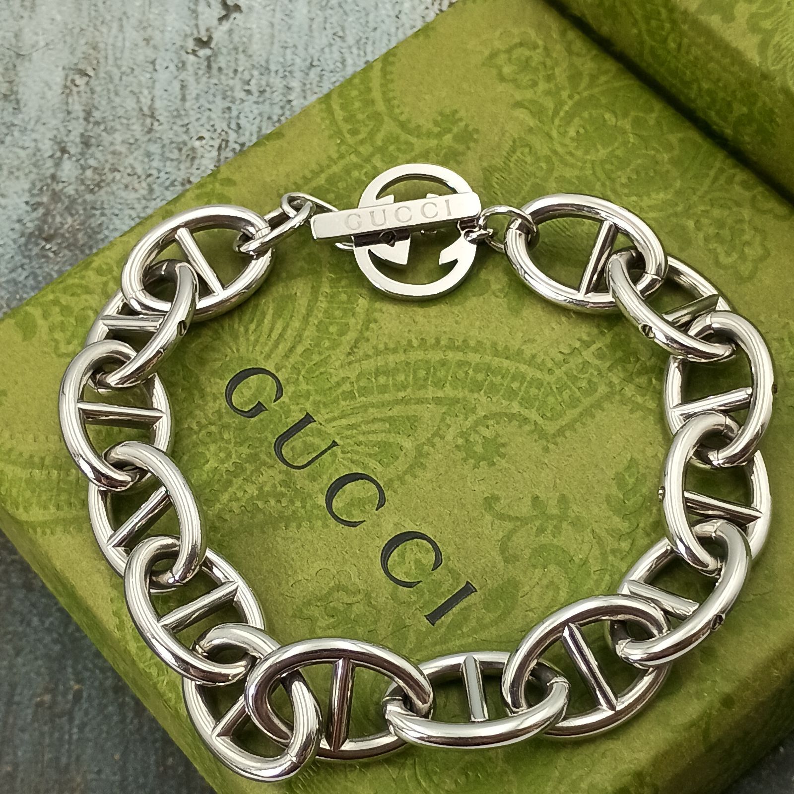 GUCCI グッチ シェーヌ ダンクル ブレスレット メンズ トムフォード