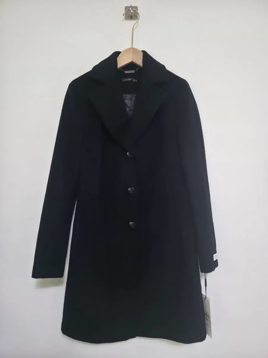 カルバン・クライン Calvin Klein ブラック ウールカシミア コート