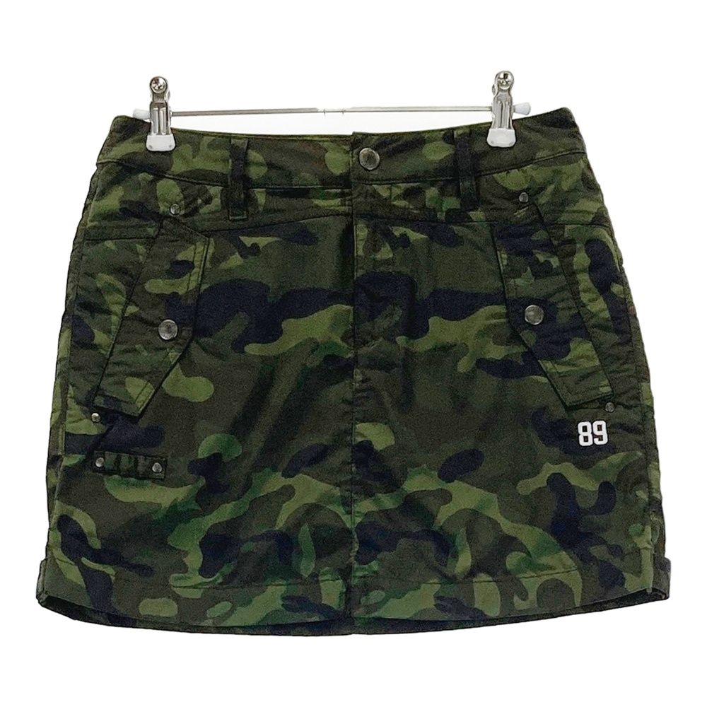 定価36000円【新品】PEARLY GATES 迷彩柄スカート　近年モデル サイズ：0 PEARLY GATES パーリーゲイツ スカート カモフラ柄 カーキ系