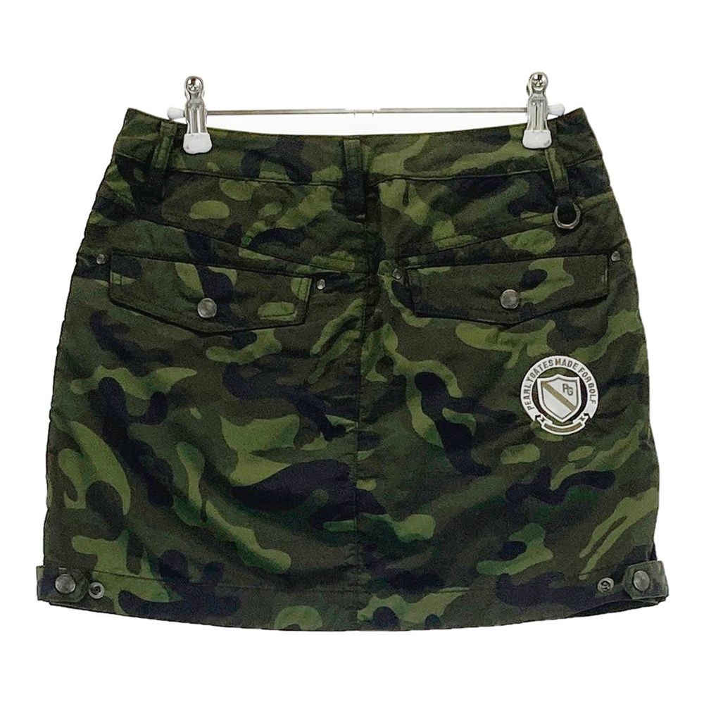 サイズ：0 PEARLY GATES パーリーゲイツ スカート カモフラ柄 カーキ系