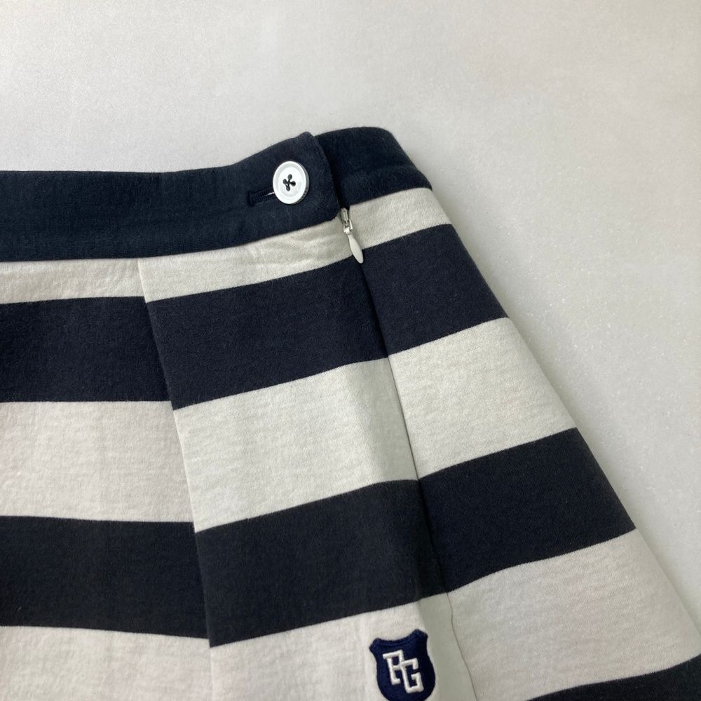 サイズ：1 PEARLY GATES パーリーゲイツ ; フレアスカート ボーダー柄