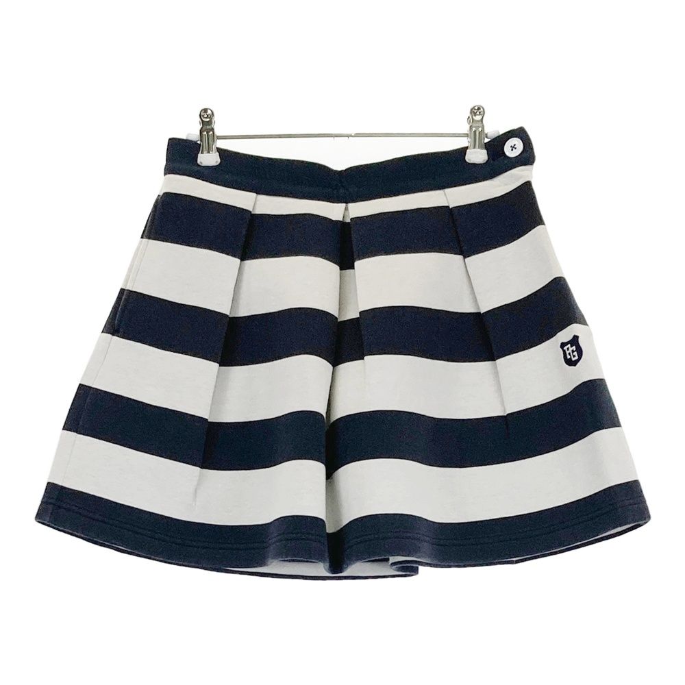 サイズ：1 PEARLY GATES パーリーゲイツ ; フレアスカート ボーダー柄