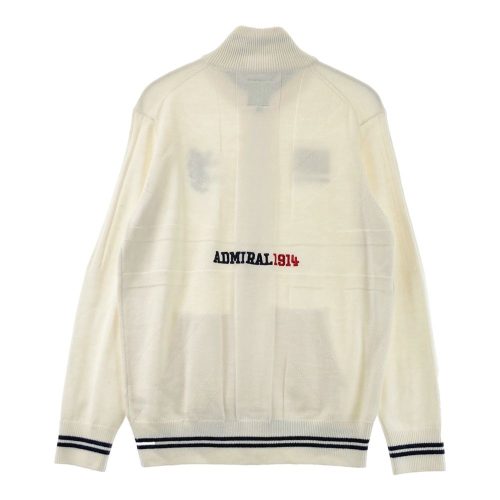 サイズ：LL ADMIRAL アドミラル ウール混 ニット ジップジャケット