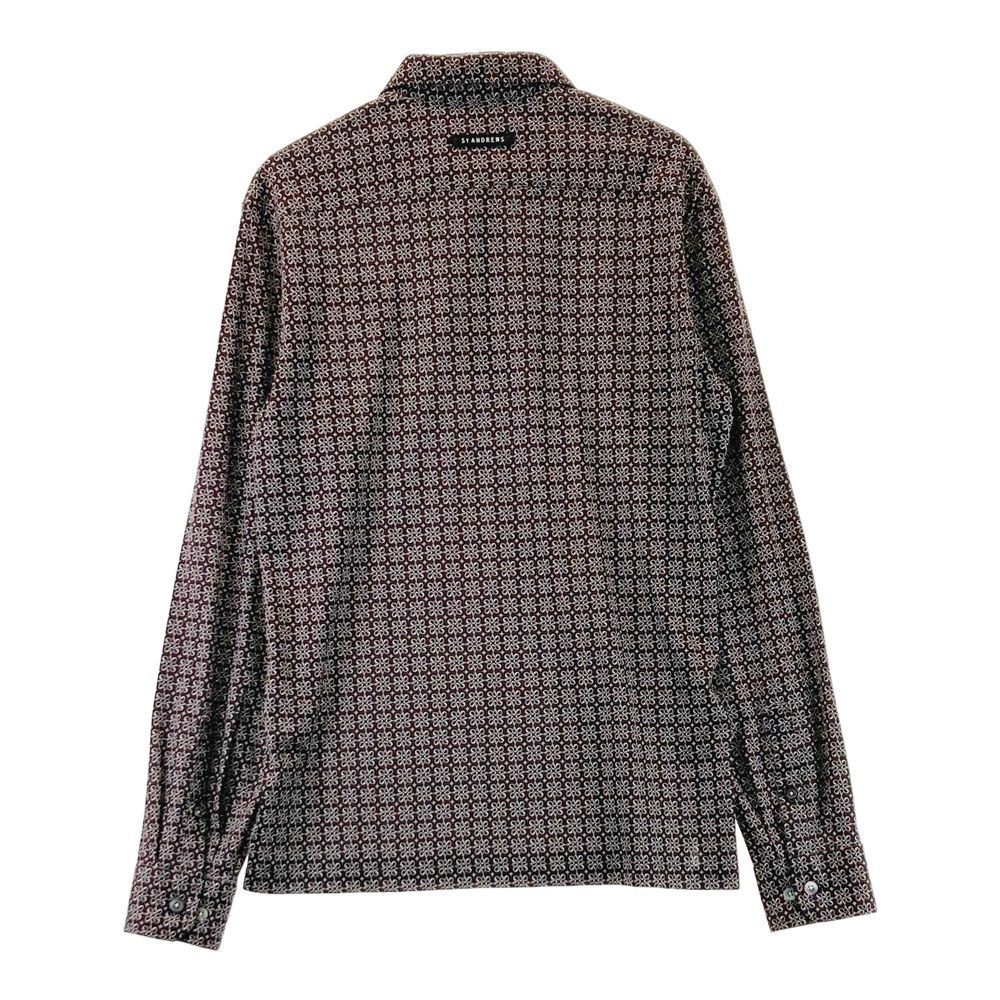 サイズ：M ST ANDREWS セントアンドリュース 長袖ポロシャツ 総柄