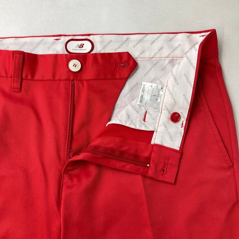サイズ：5 NEW BALANCE GOLF ニューバランス  ロングパンツ  レッド系 [240101579050] ゴルフウェア メンズ ストスト