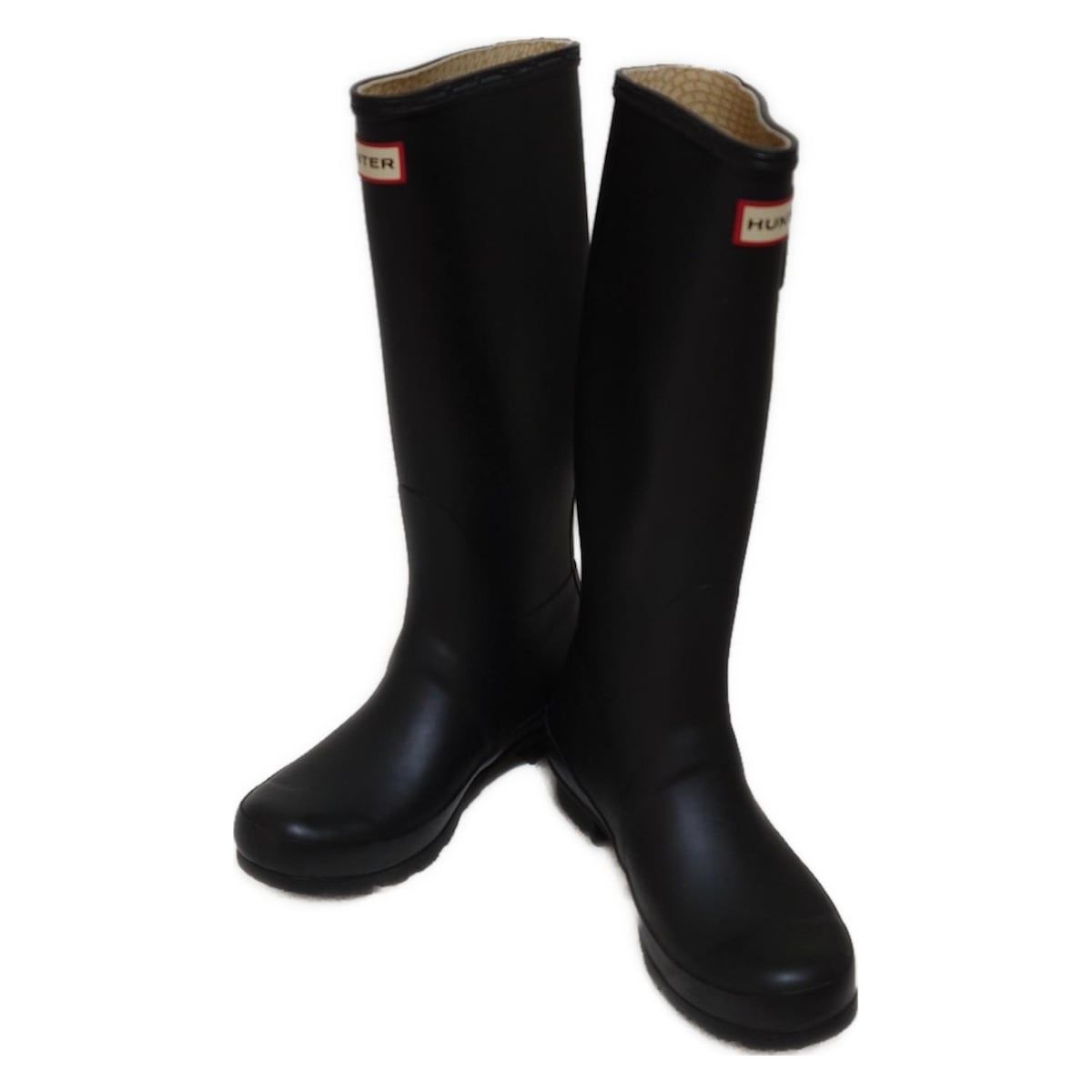 HUNTER(ハンター) レインブーツ 38 レディース - 黒 - メルカリ