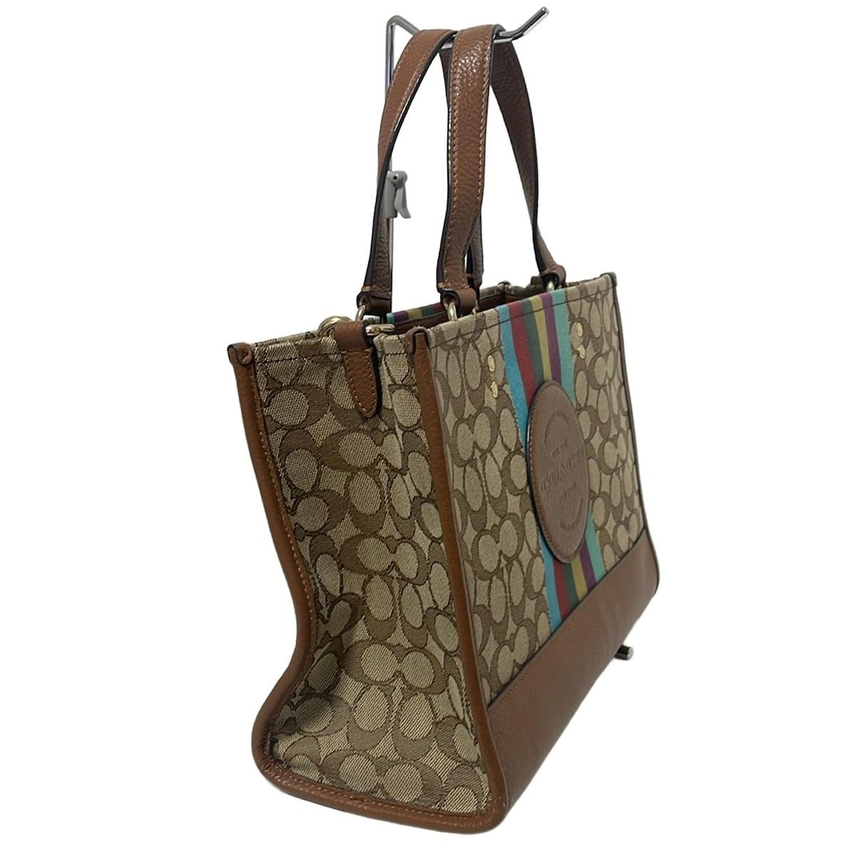 COACH(コーチ) トートバッグ - C5794 割引 カーキ×ブラウン×マルチ レザー