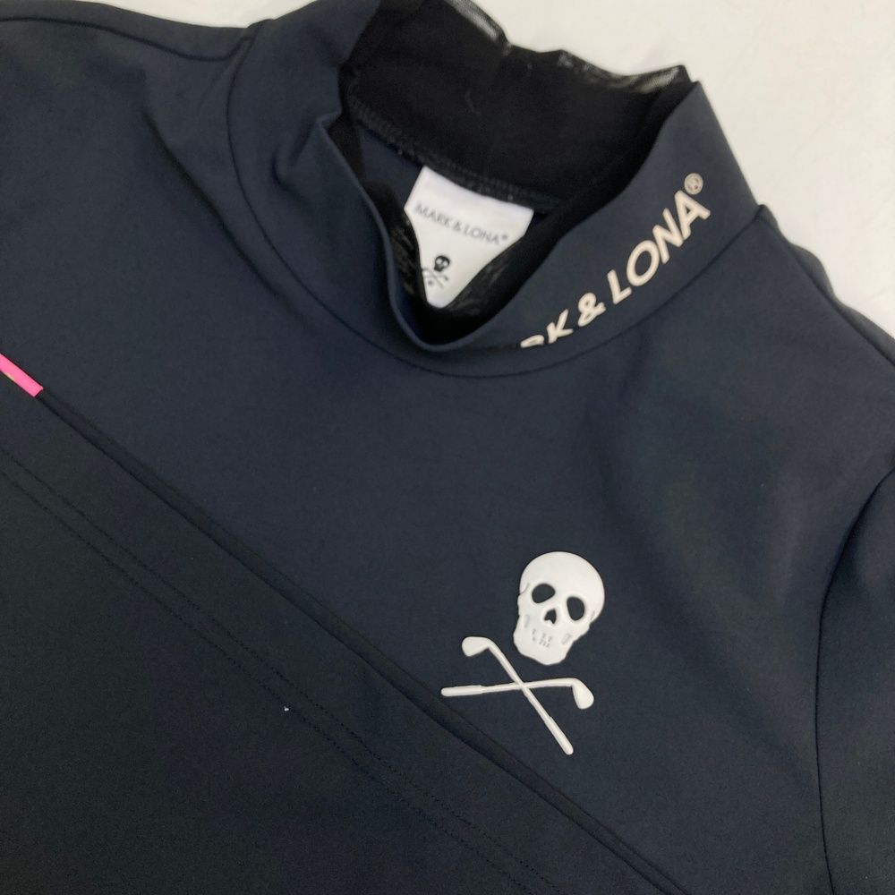 美品　MARK&LONA マークアンドロナ　レディース半袖モックネック　38 サイズ：38 MARK&LONA マークアンドロナ 2023年 モックネック 半袖T