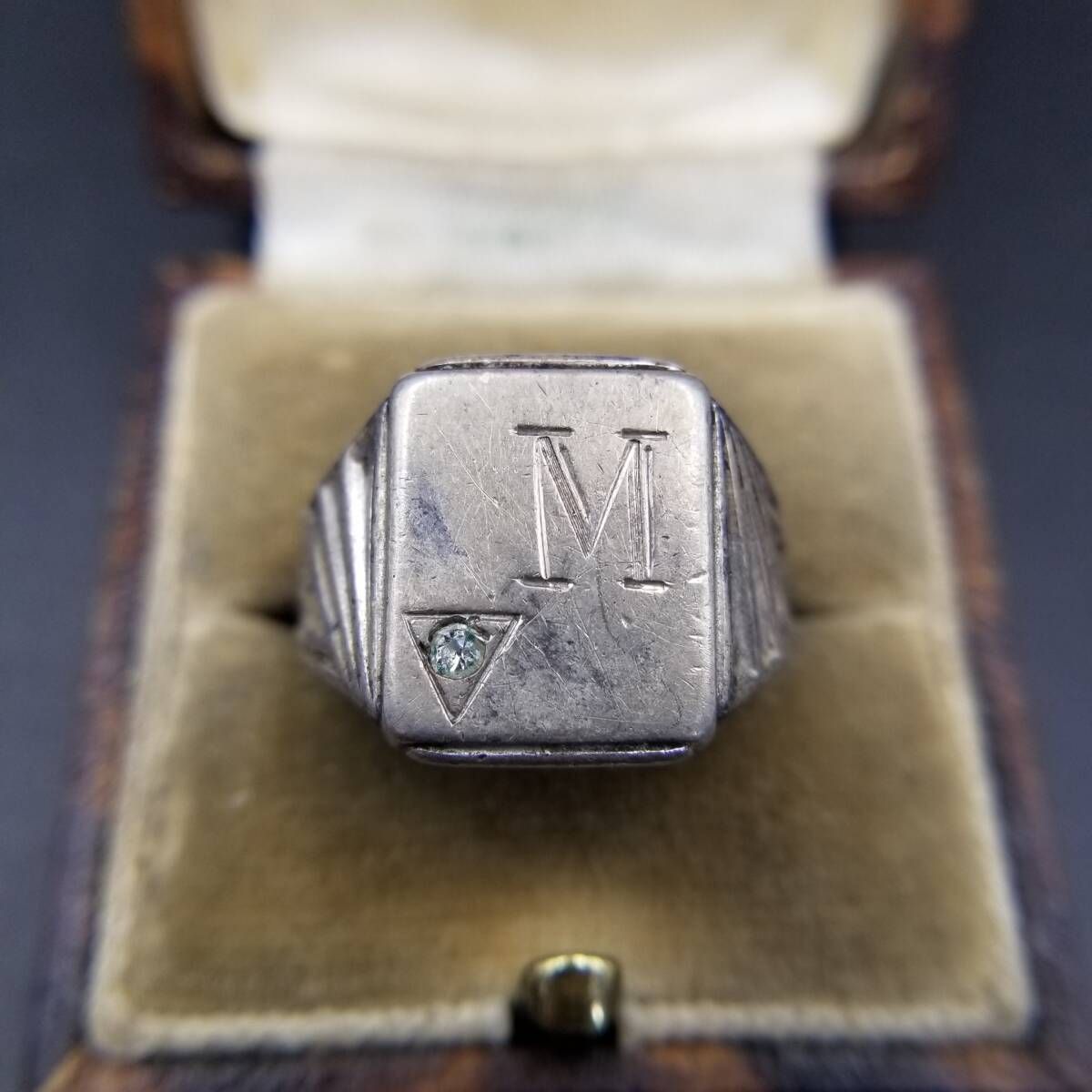 50'60's頃 Uncas社製 イニシャルレター M 925 シルバー ヴィンテージ