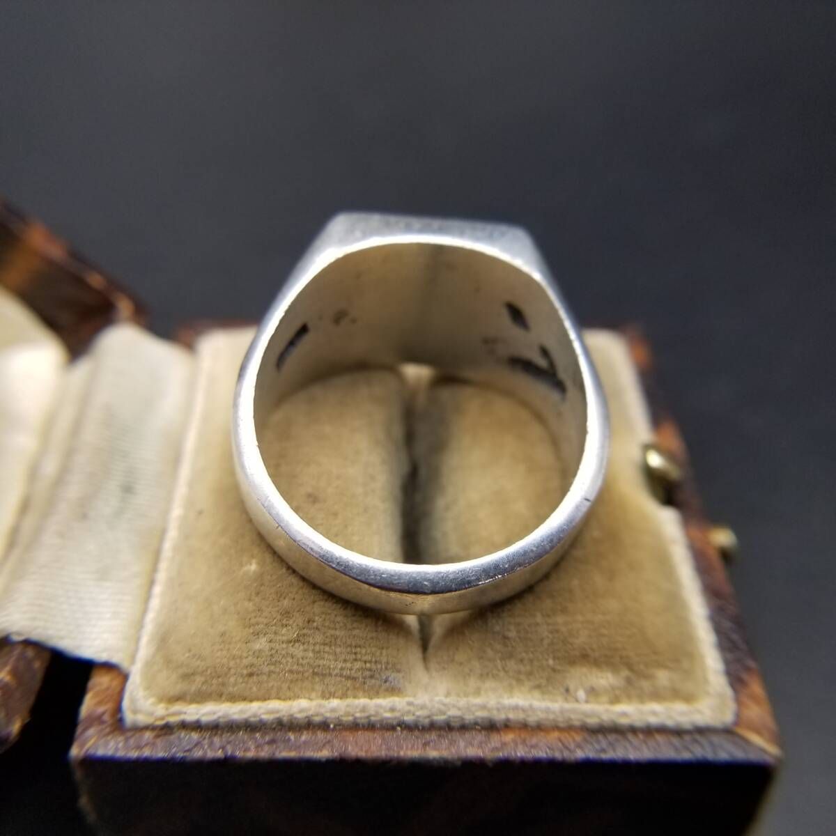 メキシコ 925 シルバー 三日月と星 ヴィンテージ シグネット リング