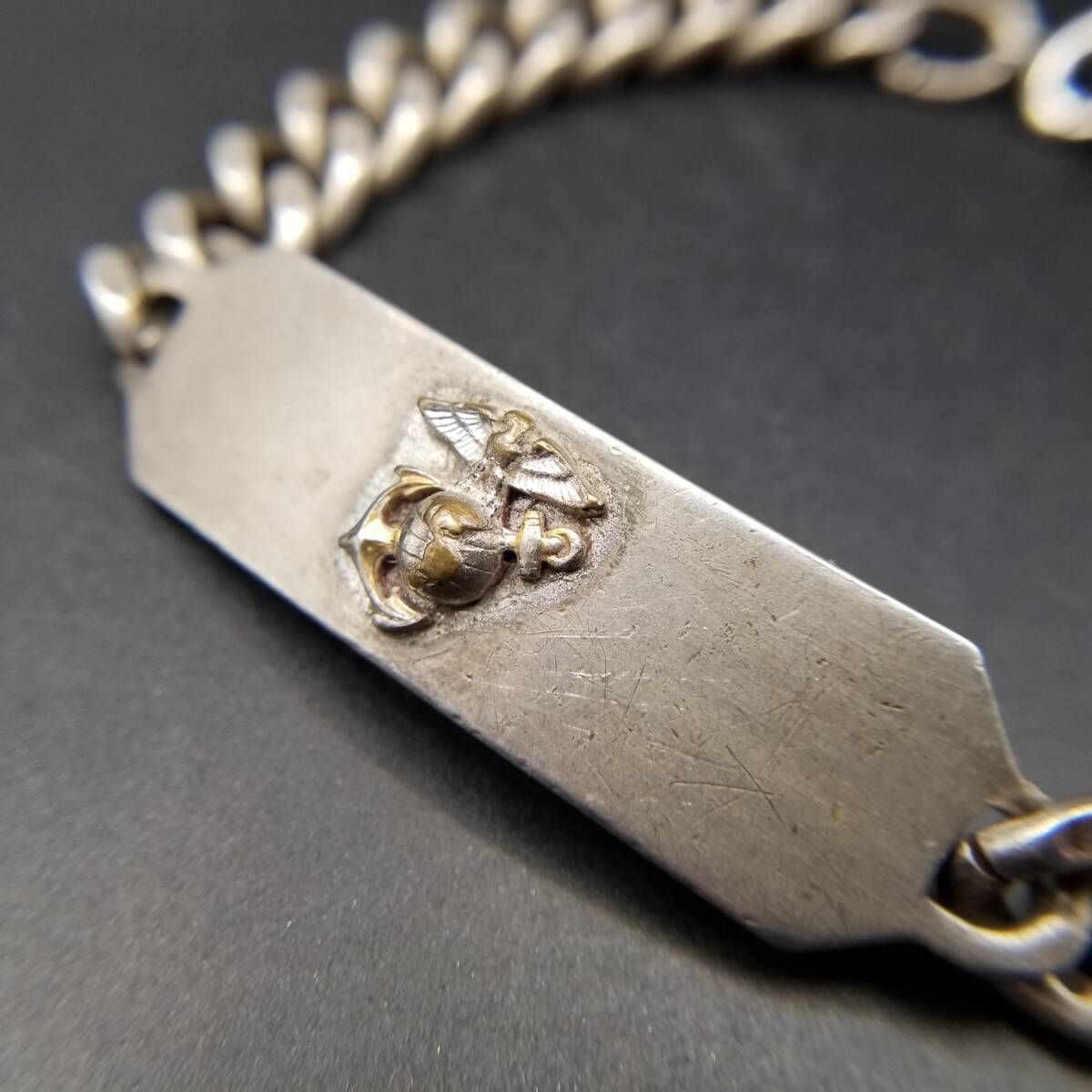 US Marine Corps 紋章 IDタグ 925 シルバー 米国 ヴィンテージ