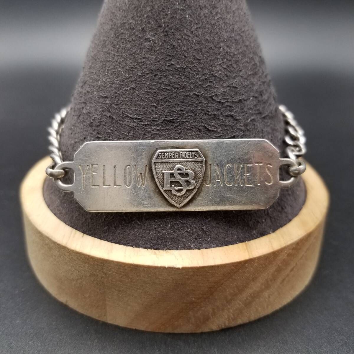 WWII期 Semper Fidelis US Mrines モットー IDタグ 925 シルバー