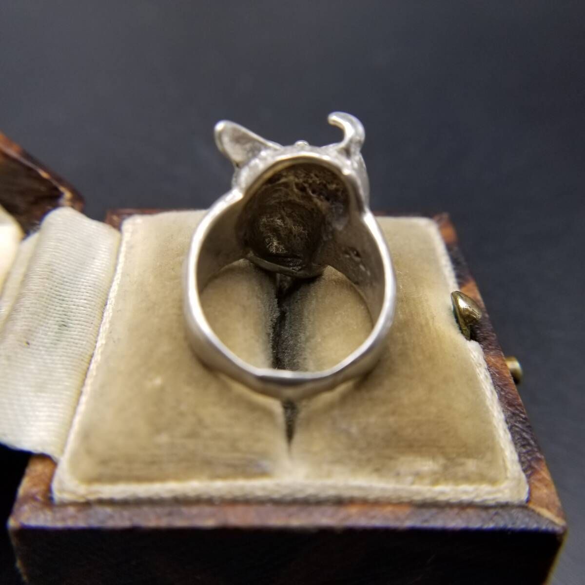 大きな目のフクロウ ミミズク 925 シルバー ヴィンテージ バード