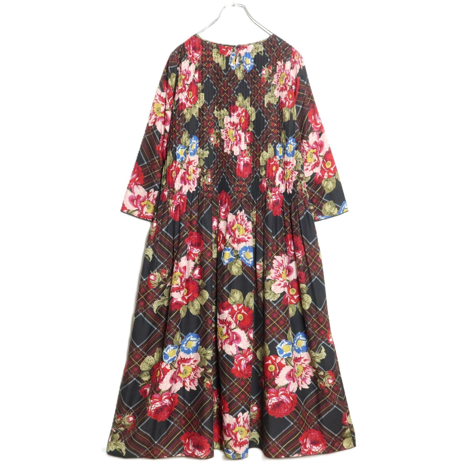 極美品】インゲボルグ☆華やか♪タック入りワンピース サイズ11 薄  