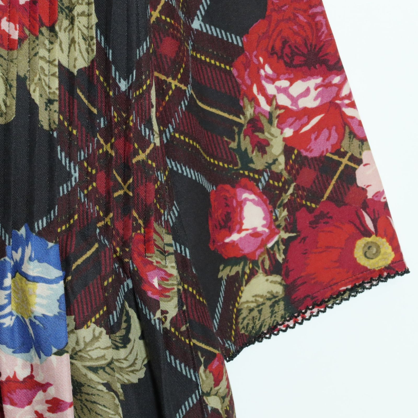 極美品】インゲボルグ☆華やか♪タック入りワンピース サイズ11 薄  