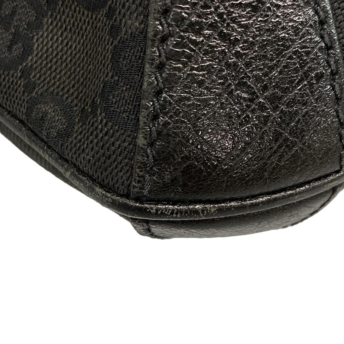 GUCCI(グッチ) ショルダーバッグ ホースビット/GG柄 114890 黒 レザー