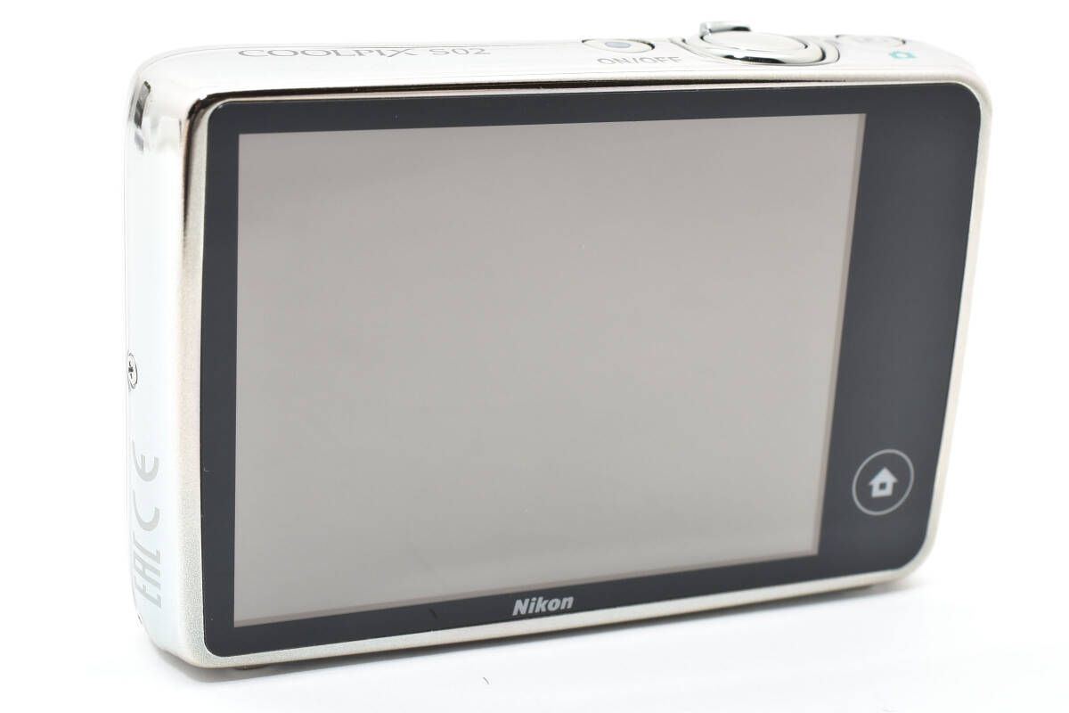☆外観美品☆ニコン Nikon COOLPIX S02 シルバー 元箱付き☆ W1195