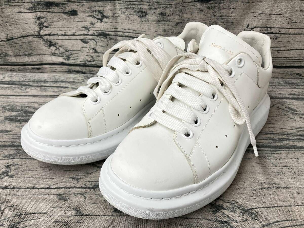 Alexander McQueen 553680 スニーカー ホワイト 41 25.5cm - メルカリ