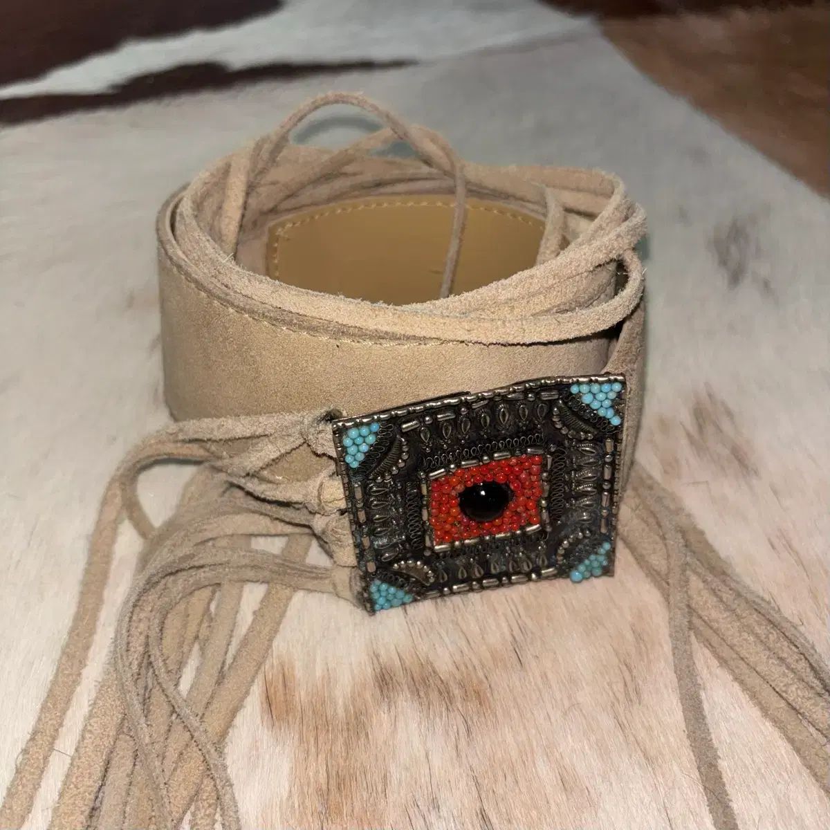 ヴィンテージ スウェード ストラップ ベルト