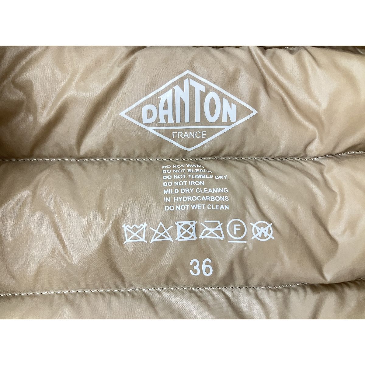 DANTON ダントン JD-8748 サイズ 36 ブラック系 インナーダウン カーキ