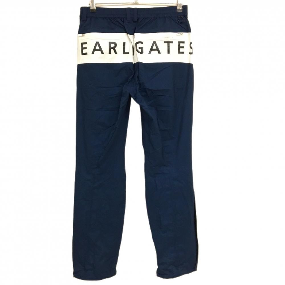 パーリーゲイツ レインパンツ ネイビー×白 ナイロンパンツ ウエスト