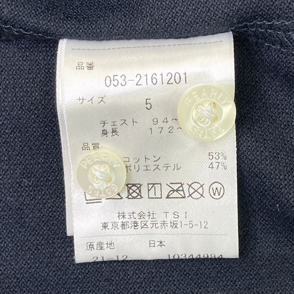 サイズ：5 PEARLY GATES パーリーゲイツ 長袖ポロシャツ ボタンダウン