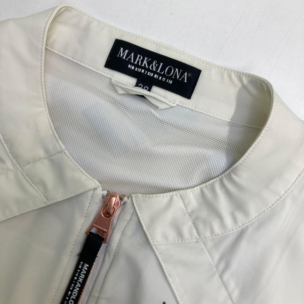 MARK&LONA ゴルフ　ホワイト ジャケット　レディース　サイズ38 サイズ：38 MARK&LONA マークアンドロナ 2023年 ジップジャケット