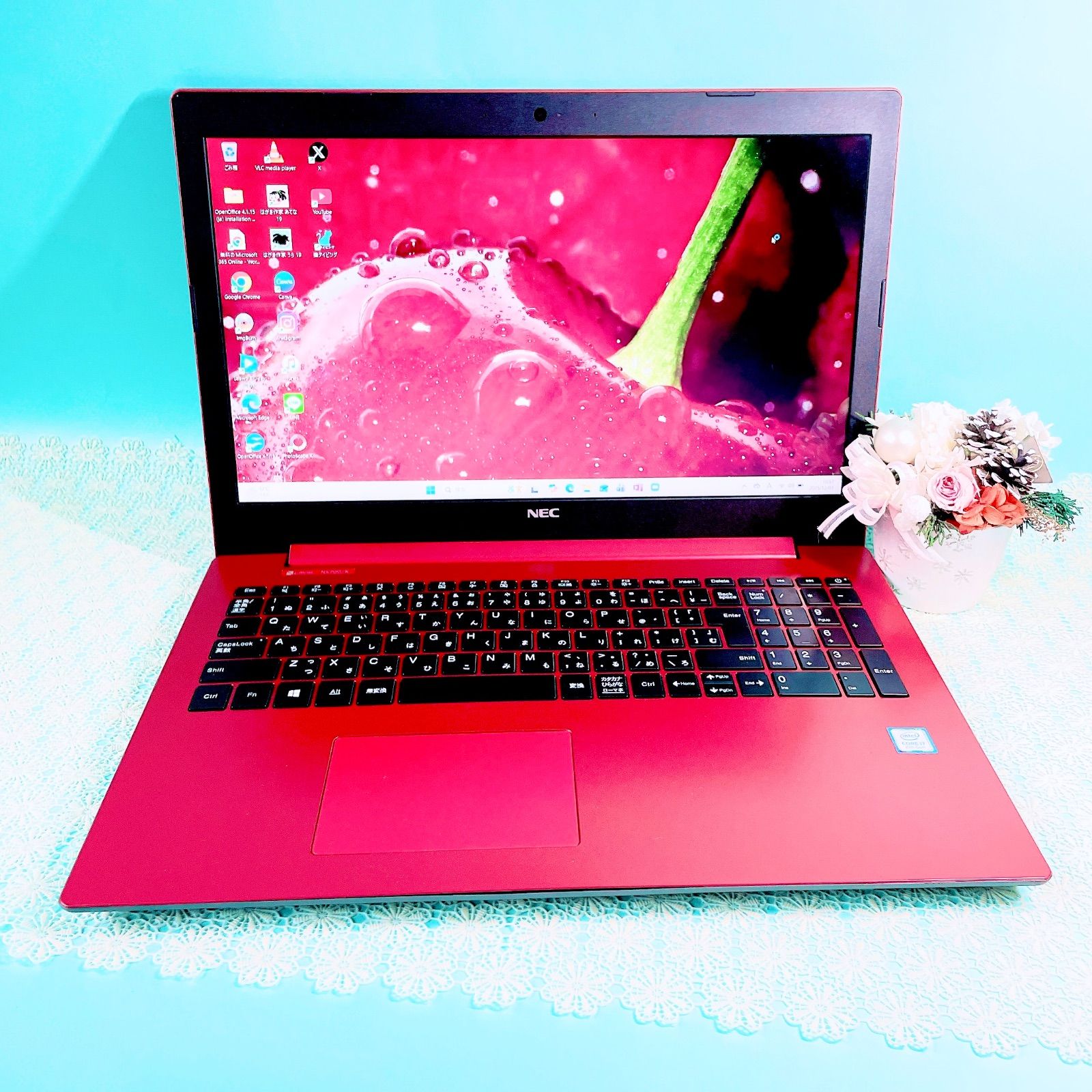 NEC Windows11✨️第8世代 Corei7✨薄型ノートパソコン✨️SSD256GB+ 
