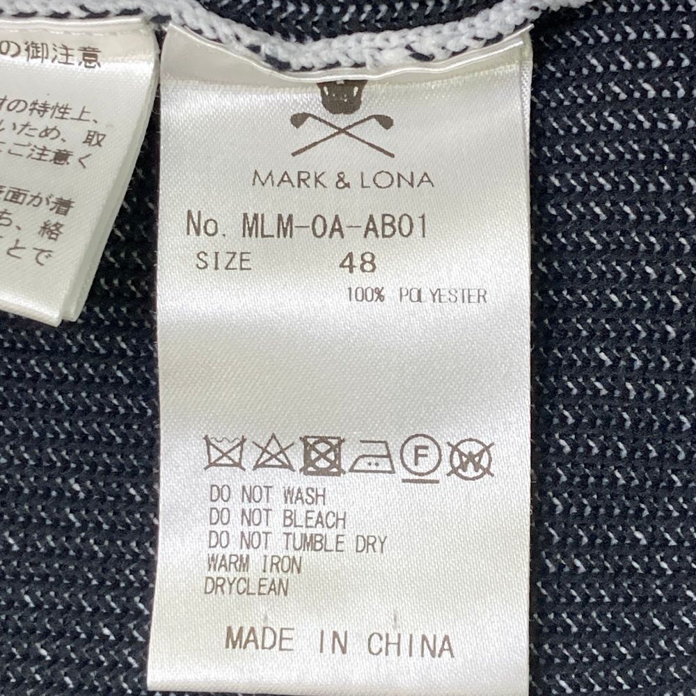 サイズ：48 MARK&LONA マークアンドロナ フロントロゴ 長袖ニット
