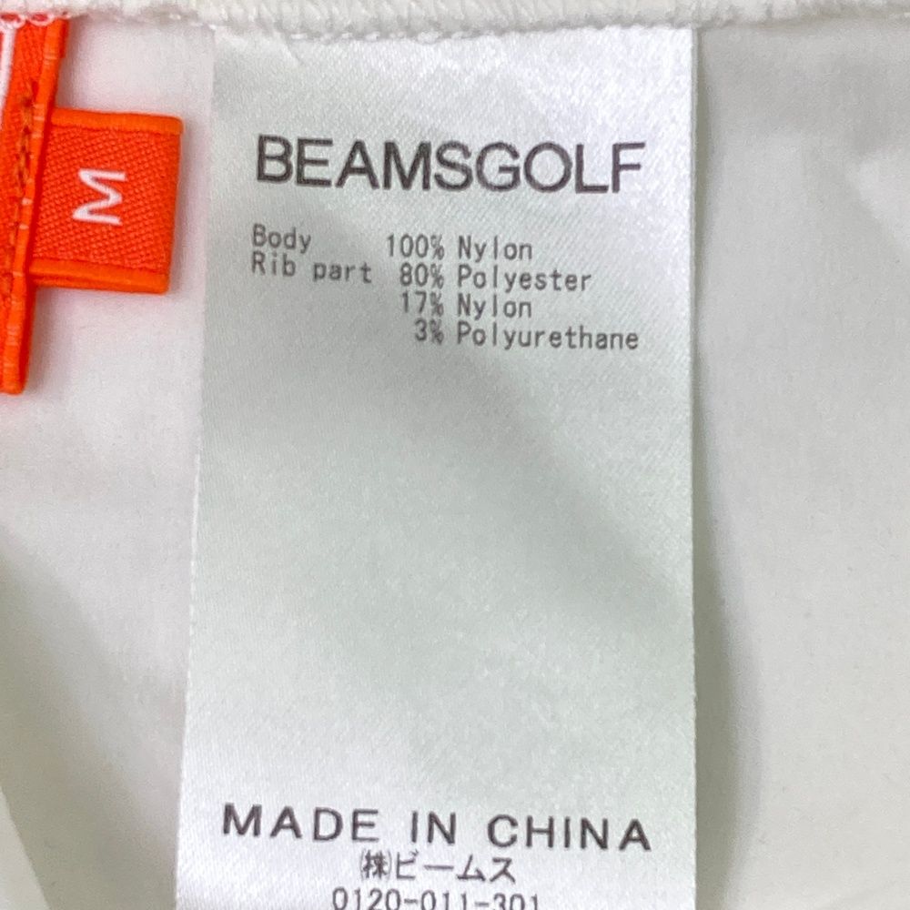 サイズ：M BEAMS GOLF ビームスゴルフ ナイロンジャケット ホワイト系