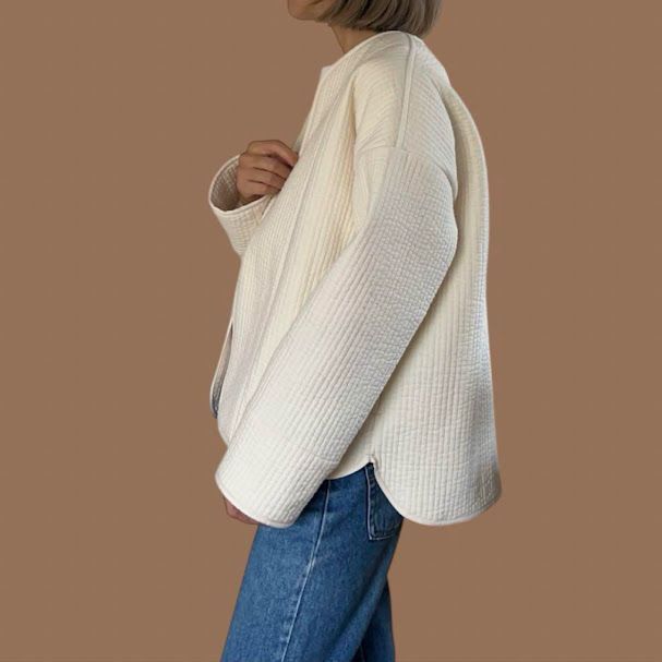 キルティングジャケット ヌビキルト ホワイト