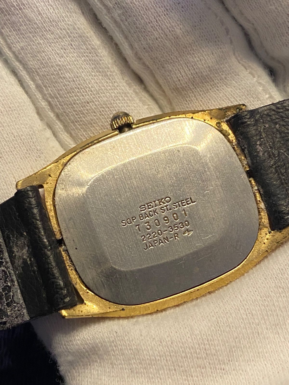 時計】【非稼働品】SEIKO セイコー シャリオ 2220-3530 メンズ 腕時計 