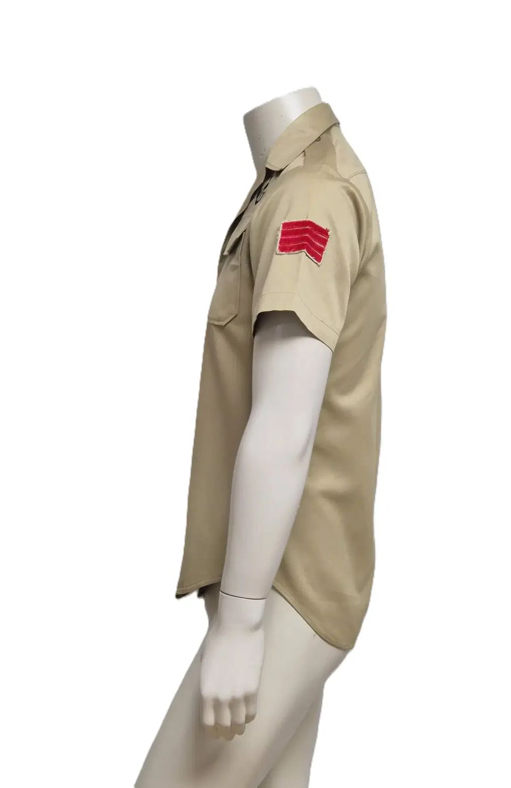 ミリタリー 旧モデル 9空挺特殊部隊 レディース 兵長 正装 軍服 トップス カーキ 半袖 シャツ S